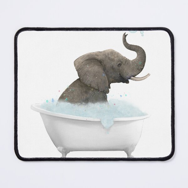 Item preview, Cute baby Elephant in Bathtub designed and sold by lauragraves.