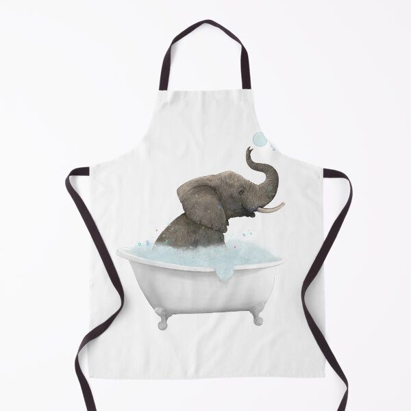 Item preview, Cute baby Elephant in Bathtub designed and sold by lauragraves.