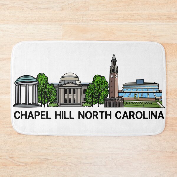 Item preview, Chapel Hill North Carolina Skyline Illustration designed and sold by fiberandgloss.