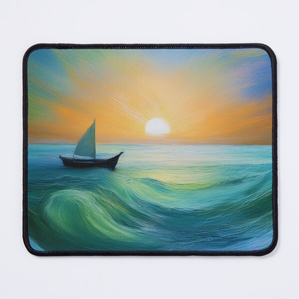 Item preview, Adrift in Color – Abstract Ocean Waves designed and sold by Dino-Lune.