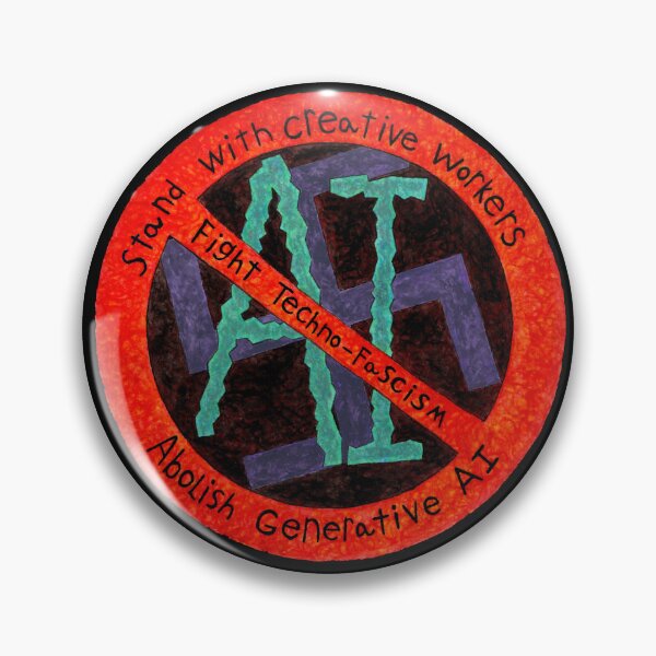 Item preview, Fight Techno-Fascism Abolish AI designed and sold by eSaturn.