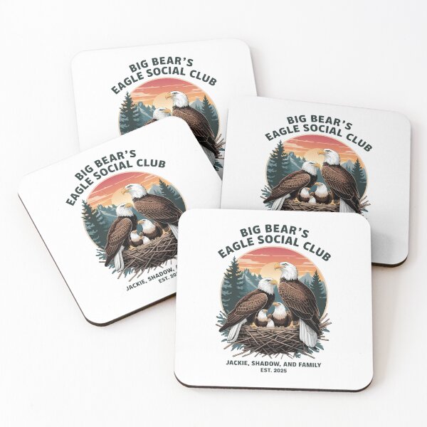 Item preview, Big Bear's Eagles Social Club, Jackie And Shadow designed and sold by vintagearttee.