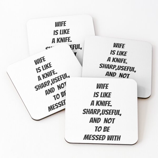 Item preview, Wife is Like a Knife – Funny Marriage Quote designed and sold by Karim-Karem.