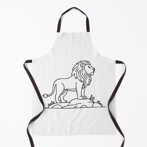 Item preview, A majestic lion standing on a rocky hill, gazing into the distance designed and sold by rasagamastore.