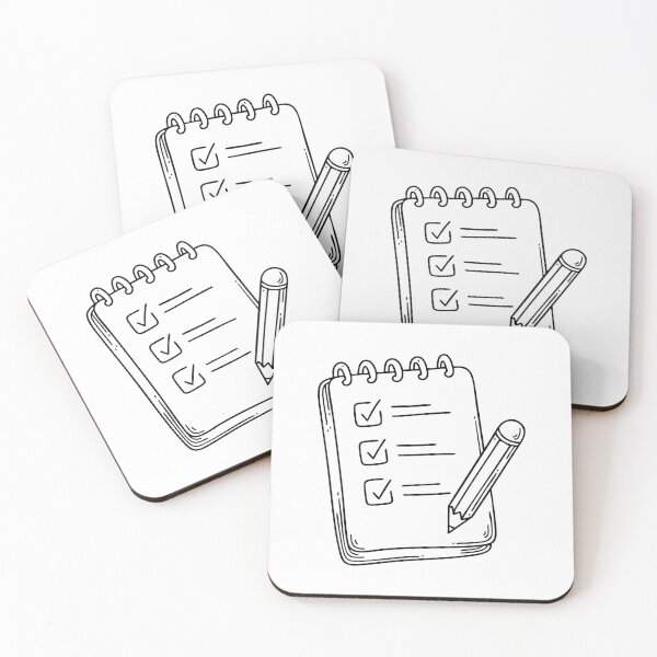 Item preview, To-do list on a notepad with a pencil resting beside it designed and sold by rasagamastore.