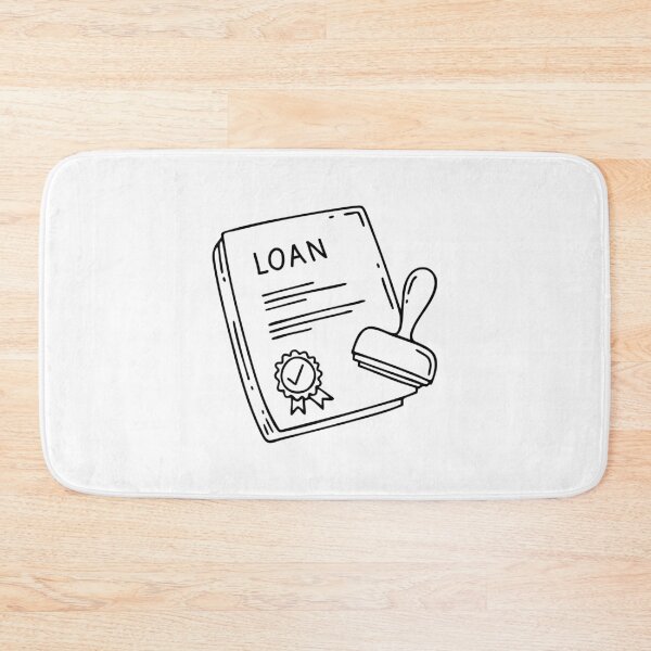Item preview, Document with a stamp and signature indicating a loan approval designed and sold by rasagamastore.