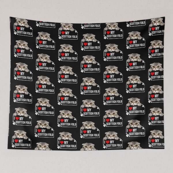 Item preview, I Love My Scottish Fold Cat designed and sold by TheAnimalZ00.