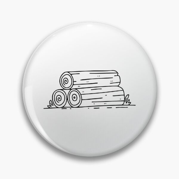 Item preview, Pile of freshly cut logs stacked near a sawmill designed and sold by rasagamastore.