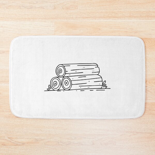 Item preview, Pile of freshly cut logs stacked near a sawmill designed and sold by rasagamastore.