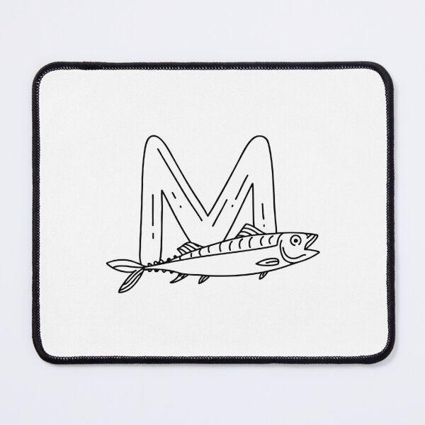 Item preview, An Illustration of letter M stand for Mackerel designed and sold by rasagamastore.