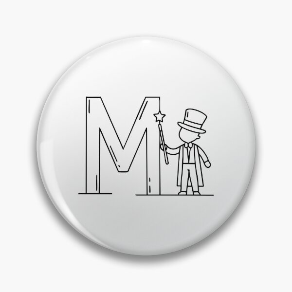 Item preview, An Illustration of letter M stand for Magician designed and sold by rasagamastore.