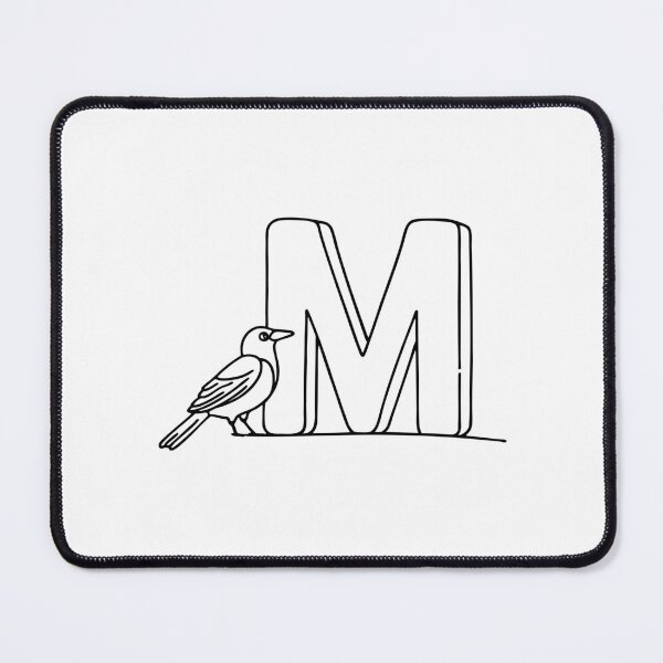 Item preview, An Illustration of letter M stand for Magpie designed and sold by rasagamastore.