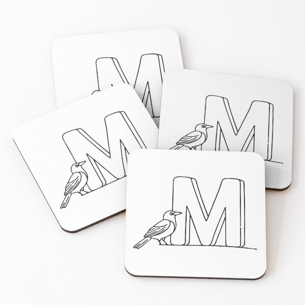 Item preview, An Illustration of letter M stand for Magpie designed and sold by rasagamastore.