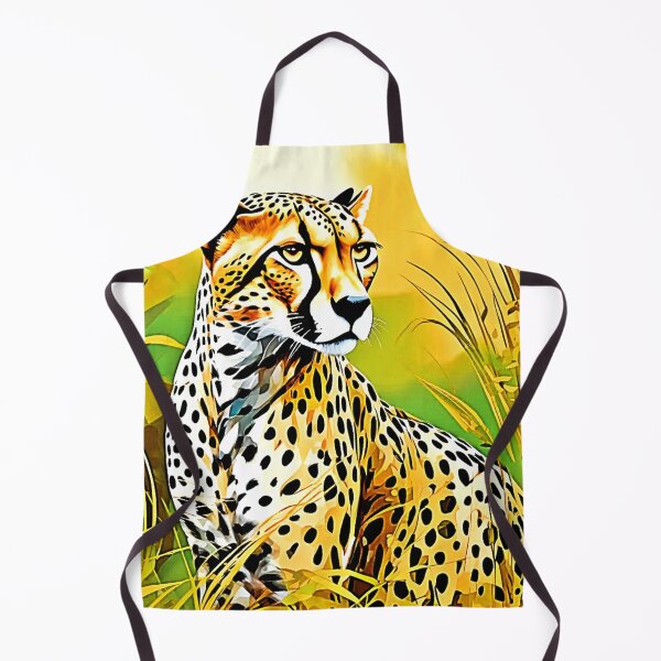 Item preview, Spotted Cheetah Grass Scene designed and sold by Health And Fitness Posts e-Store.