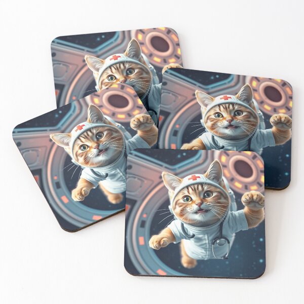 Item preview, Space Cat Nurse designed and sold by Star-Meows.