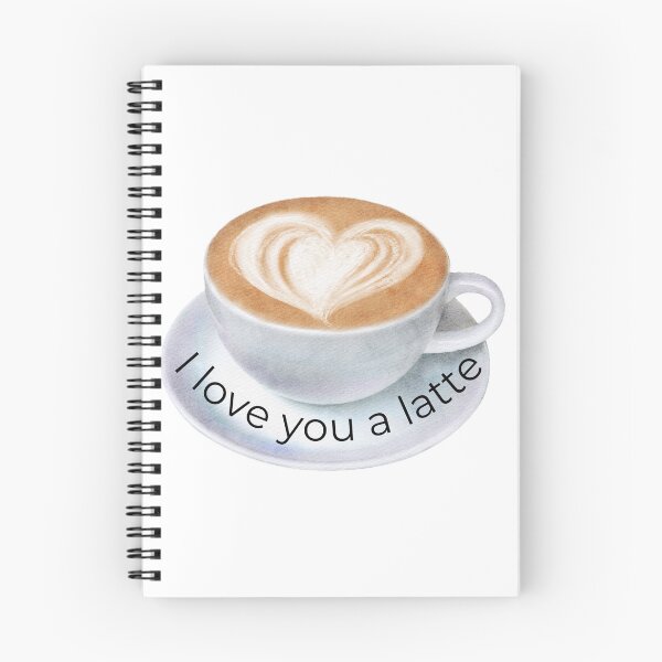 Aperçu de l'œuvre Je t'aime un latte créée et vendue par JLClassics.
