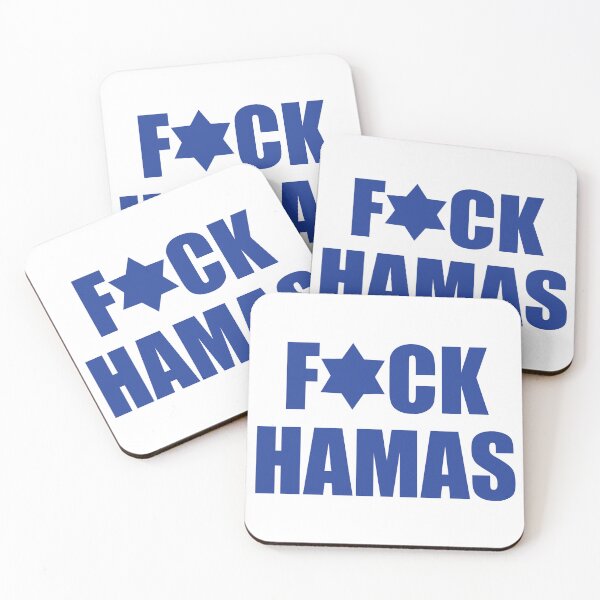 Item preview, Frick Hamas - blue on white designed and sold by Jewish Love.