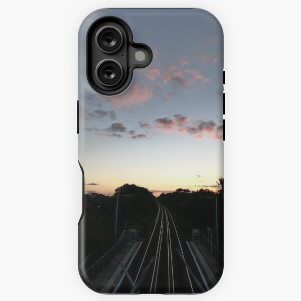 Item preview, train tracks at sunset designed and sold by iva.