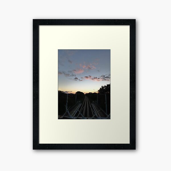 Item preview, train tracks at sunset designed and sold by iva.