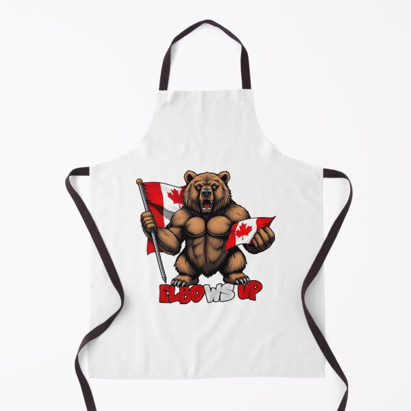 Item preview, Elbows Up Canada – Support Canada with Muscular Bear Design designed and sold by NBeast1g.