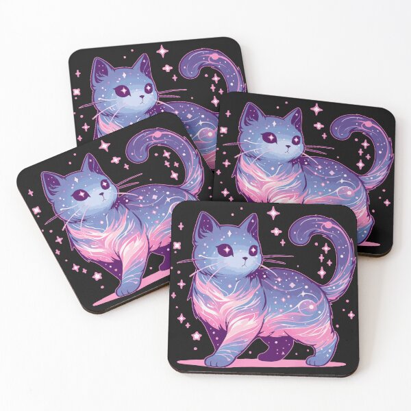 Item preview, Funny Cosmic Cat Stars Pastel Goth designed and sold by TomFrontierArt.