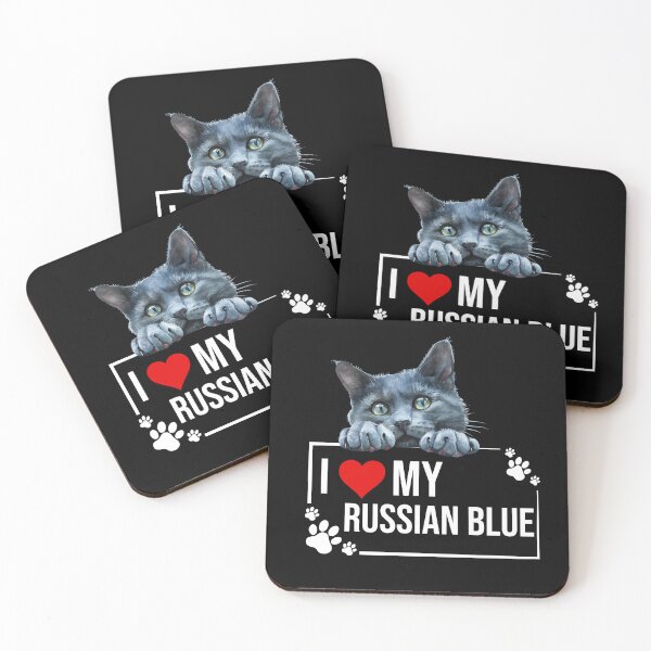 Item preview, I Love My Russian Blue Cat designed and sold by TheAnimalZ00.
