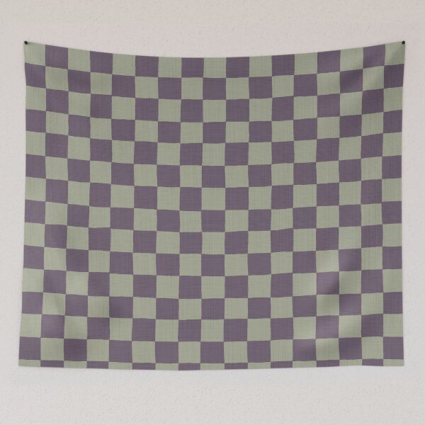 Item preview, Purple & Sage Green Checkers designed and sold by the-coin-jar-co.