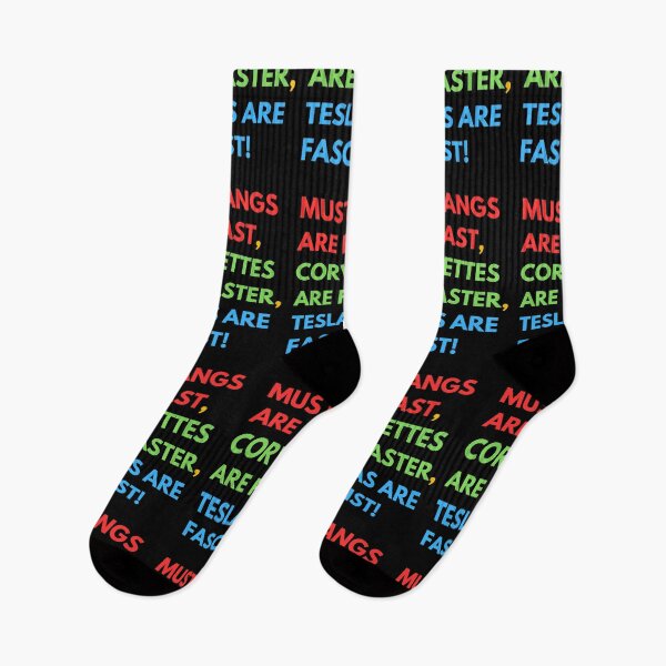 Item preview, Mustangs are FAST,  Corvettes are FASTER,  Teslas are FASCIST! designed and sold by Earth Nature Creations.