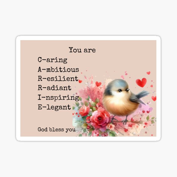 Item preview, Encouragement for Carrie! designed and sold by fribabywonder.