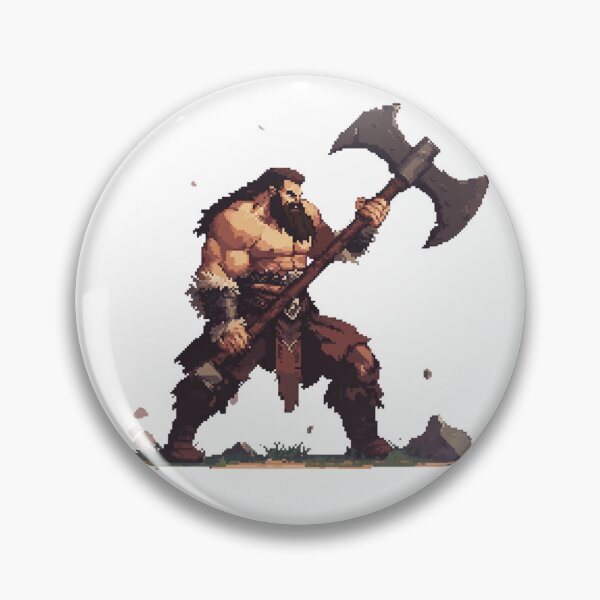 Item preview, The Savage Berserker – Barbarian Pixel Art designed and sold by Pixel-Brush.