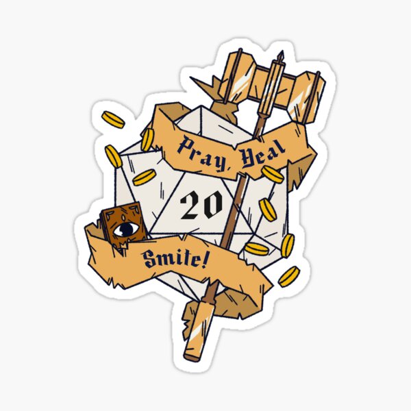 Item preview, Pray, Heal, Smite! Tabletop RPG designed and sold by NerdzPrint.