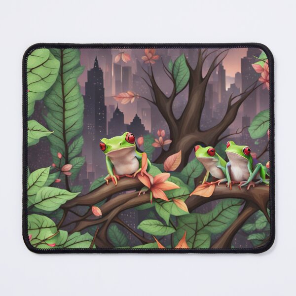 Item preview, "Nature Meets the City: A Surreal Frog Haven" designed and sold by csdesign73.