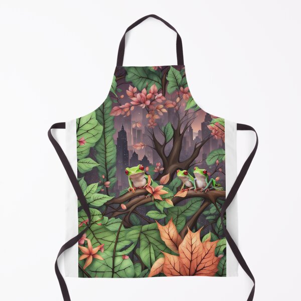 Item preview, "Nature Meets the City: A Surreal Frog Haven" designed and sold by csdesign73.