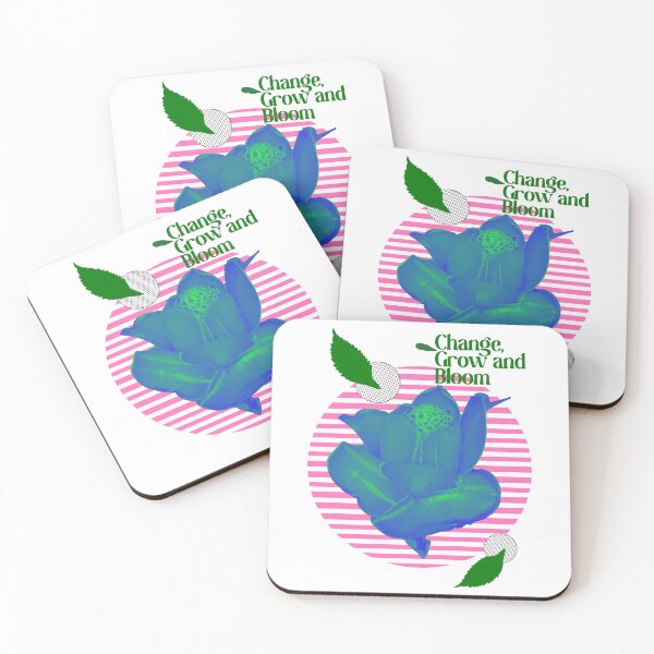 Item preview, CHANGE, GROW AND BLOOM GREEN BLUE designed and sold by WISDOMheartsMX.