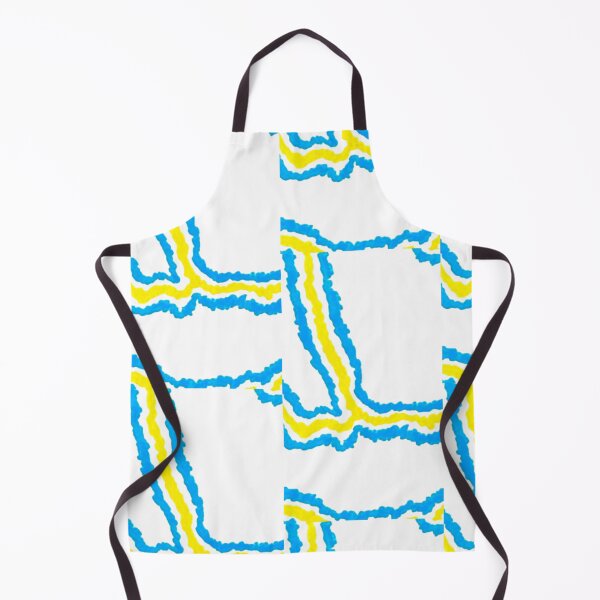 Item preview, Yellow Blue Abstract Marker Pattern designed and sold by SarahKay Designs.