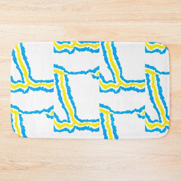 Item preview, Yellow Blue Abstract Marker Pattern designed and sold by SarahKay Designs.