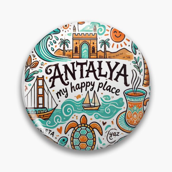 Item preview, Antalya, My Happy Place – A Summer Travel Dream! designed and sold by Globalcitytees.