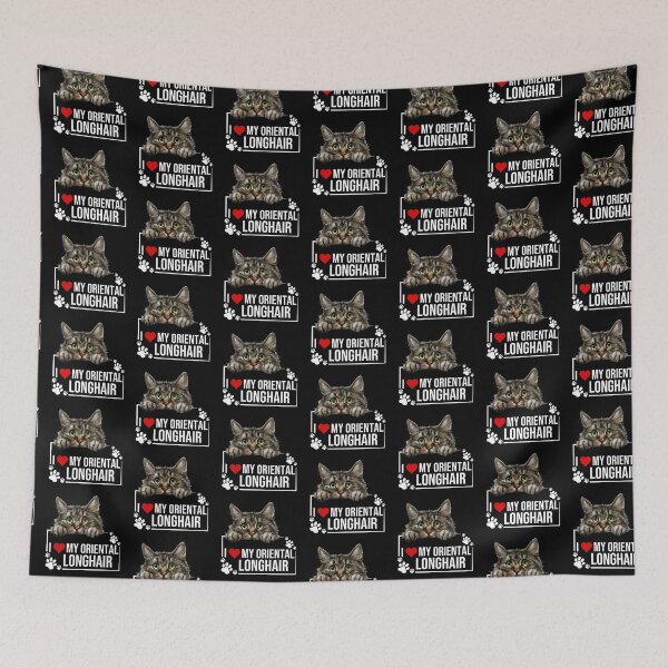 Item preview, Amo a mi gato oriental de pelo largo designed and sold by TheAnimalZ00.