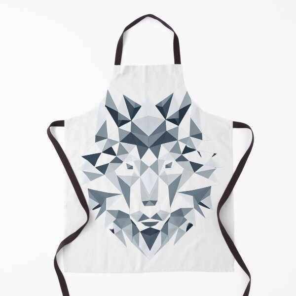Artikelvorschau, Geometrischer Wolfskopf | Modernes monochromes Design   entworfen und verkauft von ArteAnimal2020.