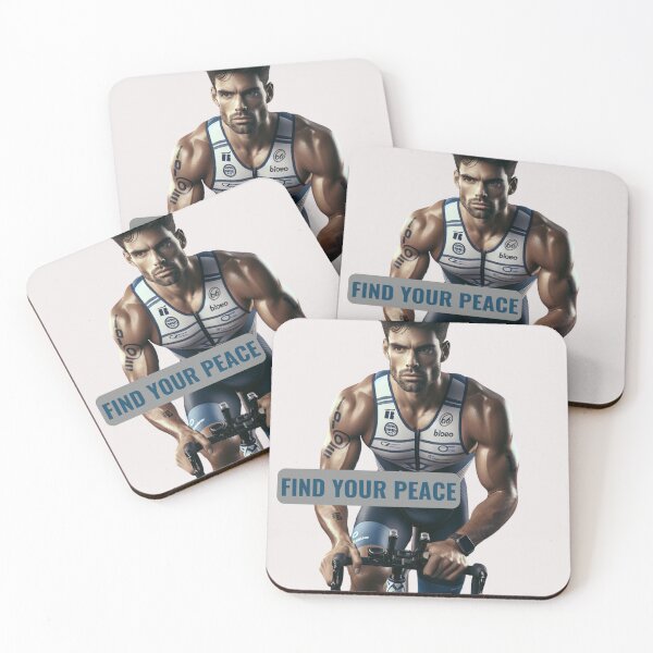 Item preview, Find Your Peace – Triathlon Cycling Motivational Design designed and sold by Triathlongram.