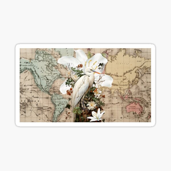 The Great White Heron Sticker