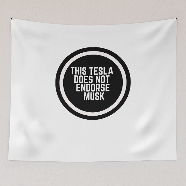 Item preview, This Tesla Does Not Endorse Musk  designed and sold by CharmStudio.