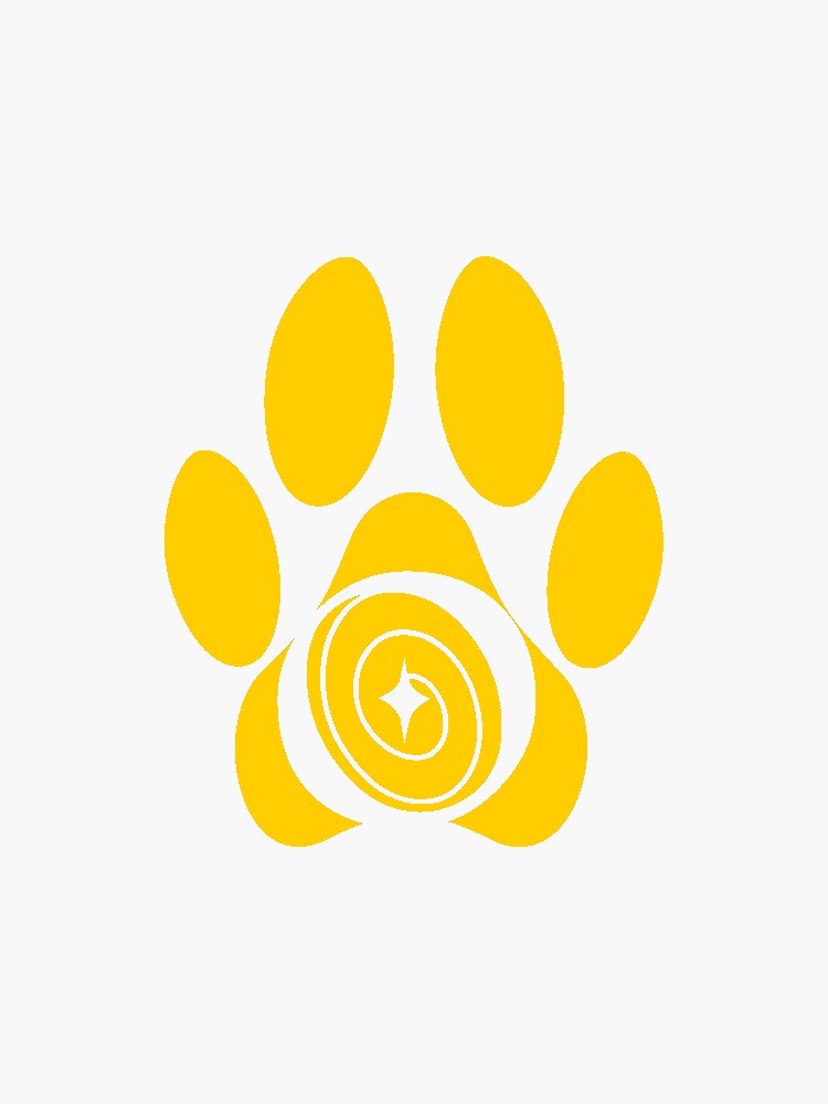 Thumbnail 3 of 3, Sticker, Magic Moments Paw Print logo designed and sold by MMDogtraining.