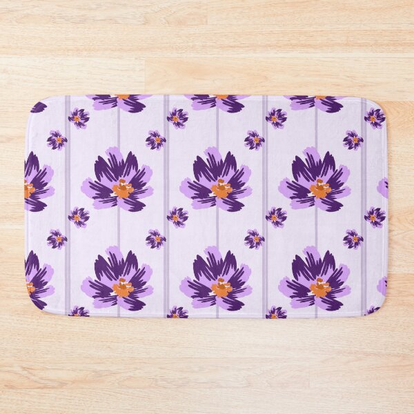 Item preview, Purple Florals on Stripes designed and sold by jshuphotography.