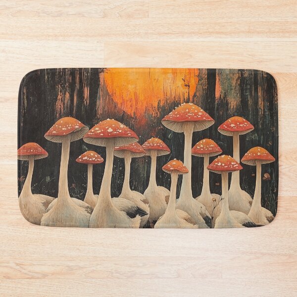 Item preview, Geese, mushrooms, and a splash of cottagecore fantasy designed and sold by SporeandCanvas.