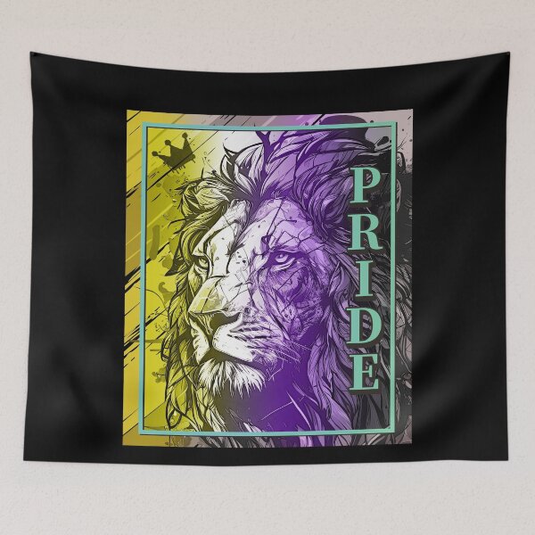 Item preview, Nonbinary Lion Pride LGBT Flag designed and sold by Clara Hollins.