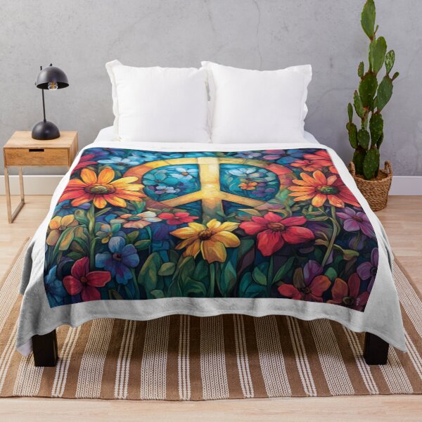 Item preview, Groovy Bloom: Peace & Love designed and sold by dragonfliesart.