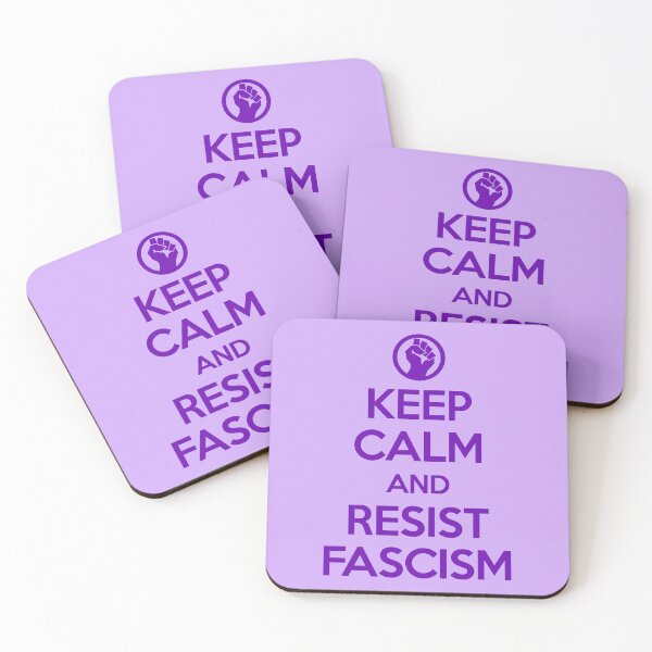 Item preview, Keep Calm and RESIST FASCISM (purple text) designed and sold by Thelittlelord.