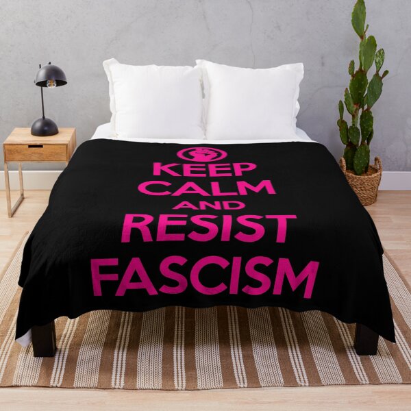 Item preview, Keep Calm and RESIST FASCISM (hot pink text) designed and sold by Thelittlelord.