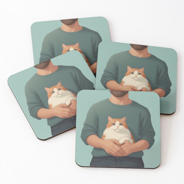 Artikelvorschau, Niedliche Katze Papa Porträt Malerei entworfen und verkauft von ThatBBStore.